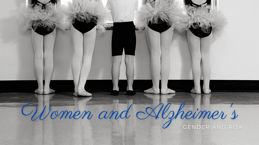 Facing a dance barre, four young female ballerinas in tutus, with a young male ballet dancer in center.